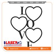 تصویر الگو برش لیزر قاب عکس و وکتور لاو #1